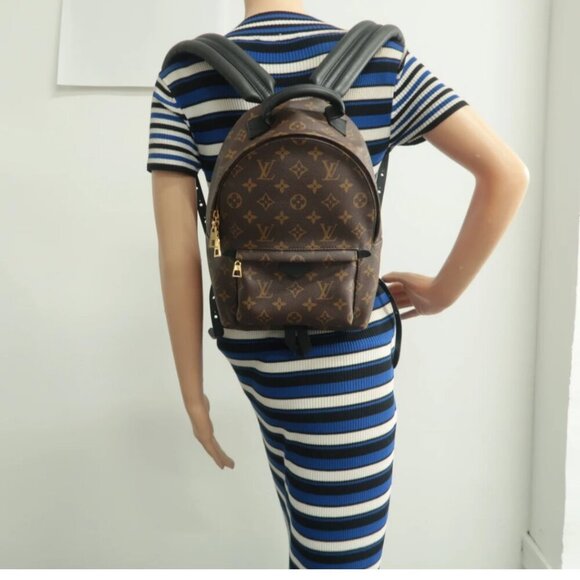 100% Authentic Louis Vuitton Palm Springs Brown Monogram Canvas Backpack - Picture 12 of 12